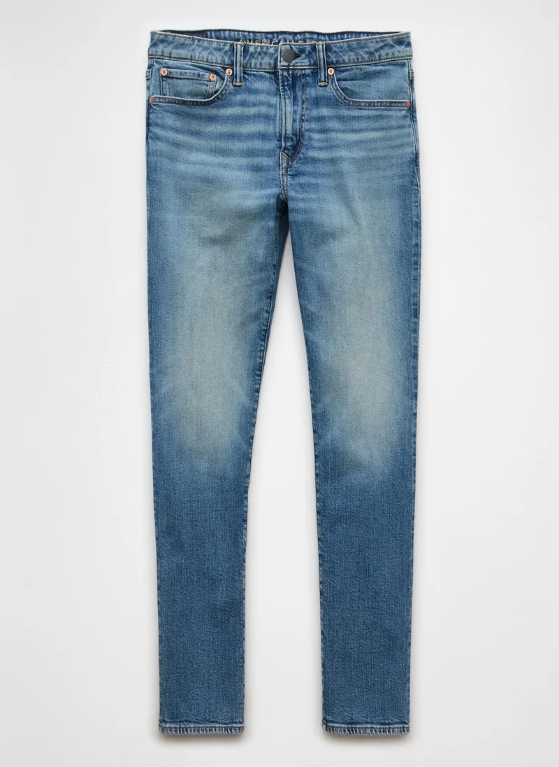 امريكان ايجل Airflex+ Rinse Wash Slim Fit Jeans