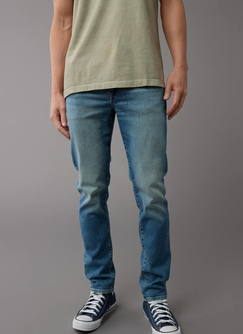 امريكان ايجل Airflex+ Rinse Wash Slim Fit Jeans