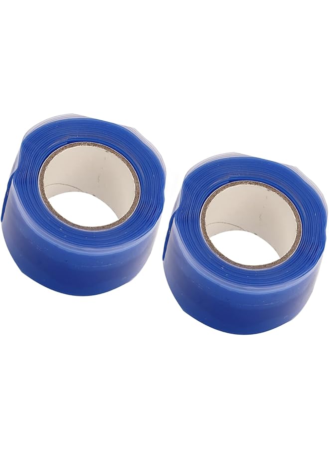 PROMASS promass Silicone Grip Tape, Fix Adhesive Tape 2pcs Silicone Flexible for Dragon Boat (Blue)  - Image 1