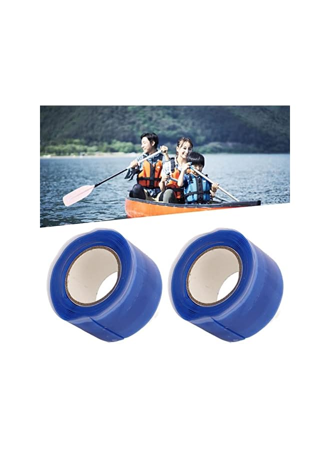 PROMASS promass Silicone Grip Tape, Fix Adhesive Tape 2pcs Silicone Flexible for Dragon Boat (Blue)  - Image 2