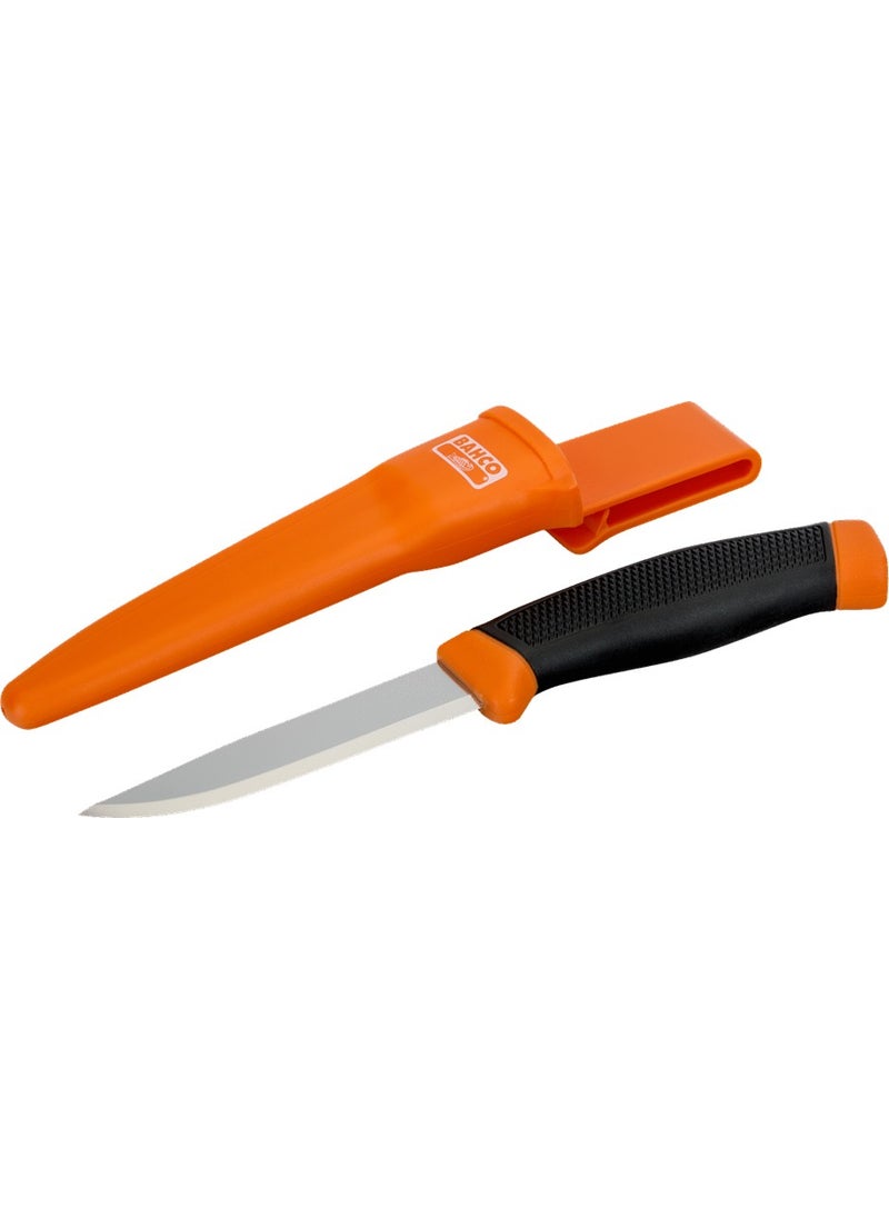 Bahco Swedish Made Mora Multi-Purpose Stainless Steel Knife 2444 with Sheath  - Image 1