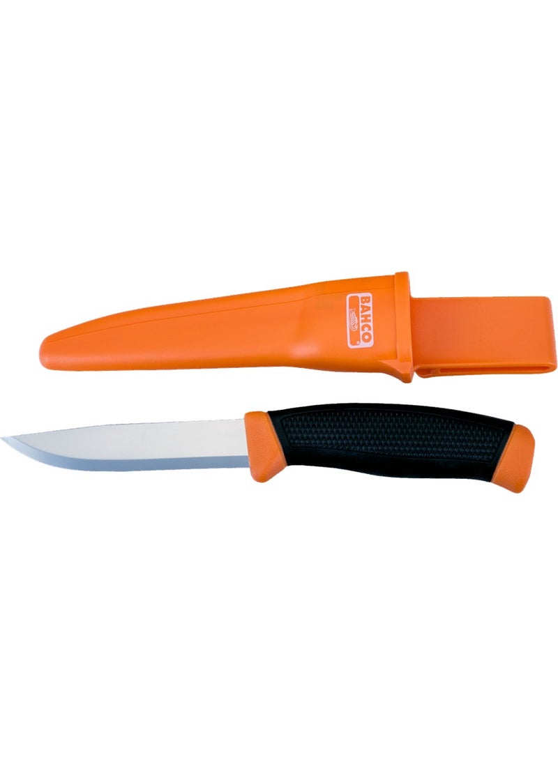 Bahco Swedish Made Mora Multi-Purpose Stainless Steel Knife 2444 with Sheath  - Image 2