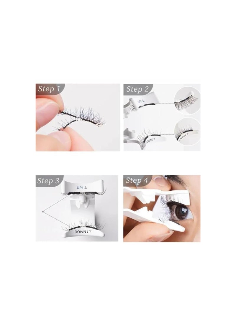 Generic - Ascribei Magnetic Lashes, Ascribei Magnetic Eyelashes, Reusable Magnetic Eyelashes with Applicator, False Eyelashes Kit Natural Look No Glue, Easy to Wear, Quick, Safe (MIX-1) - Image 1
