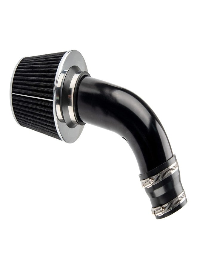 ZonCar Cold Air Intake System 3" High Flow Inlet for Universal Black - Image 1
