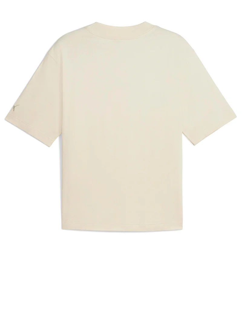 بوما تيشيرت جرافيك أساسي فاخر بقصة بوكسي