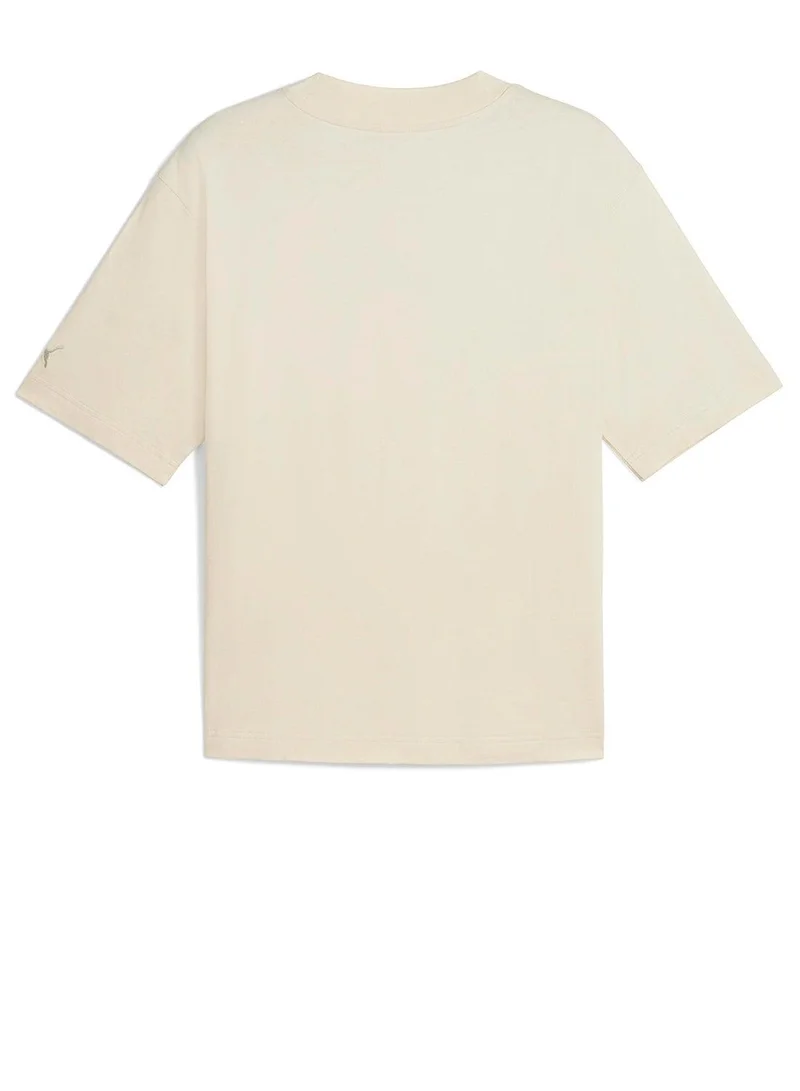 بوما تيشيرت جرافيك أساسي فاخر بقصة بوكسي