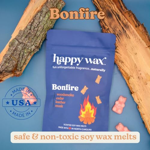 Happy Wax Fan Man Cave Collection Scented Natural Soy Wax Melts – 6 Total Oz. of Scented Wax Melts, Collection Includes Desert Torchwood, Bourbon & Wood and Bonfire - Image 5