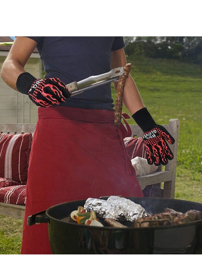 ELTRAZONE Cooking Gloves Extreme Heat Resistant Long Forearm Protection Grilling Cooking Gloves Grill & Kitchen Accessories  - Image 5