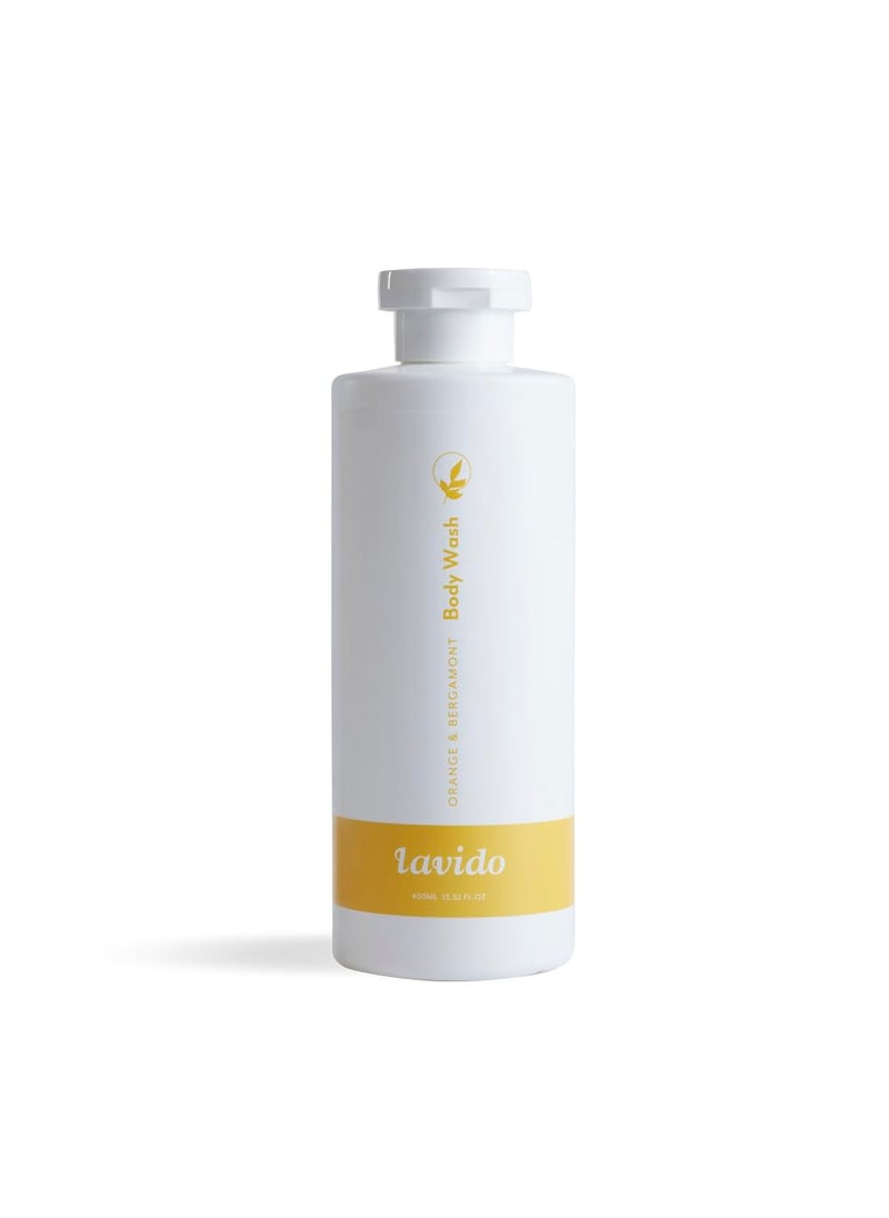 Lavido Lavido - Natural Orange and Bergamont Intoxicating Body Wash | Cleanse, Refresh + Hydrate Skin (13.5 fl oz | 400 ml) PACKAGING MAY VARY 