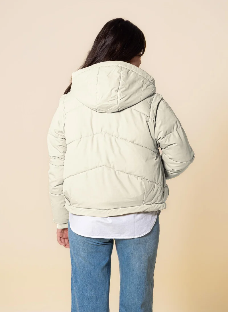 شايبس جاكيت منتفخ بفرو صناعي