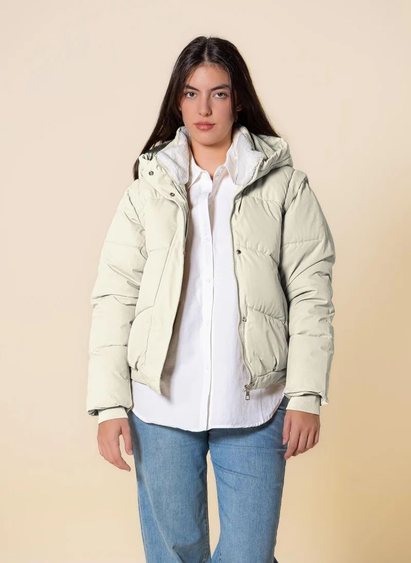 شايبس جاكيت منتفخ بفرو صناعي