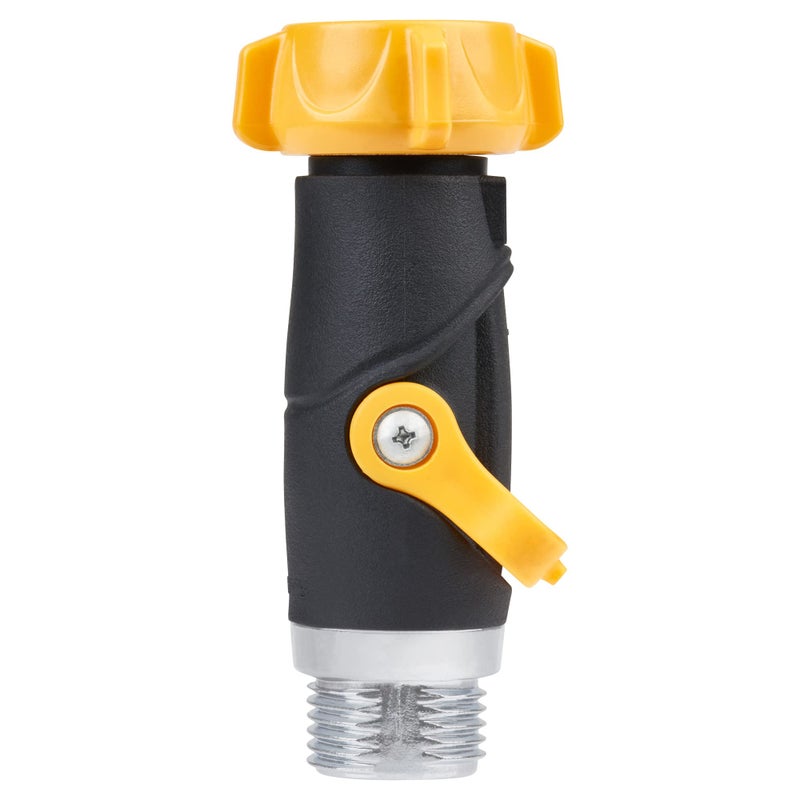 Melnor 65171AMZ Lever Flow Through Valve Connector Bundle, 1 Count (Pack of 1), Yellow, Black, Grey - Image 5