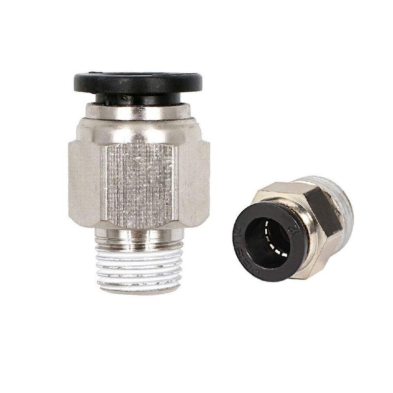Beduan Push To Connect Fitting  5/16"" Tube Od X 1/4"" Npt Thread Male Straight Pneumatic Air Fitting (Pack Of 10) - Image 3