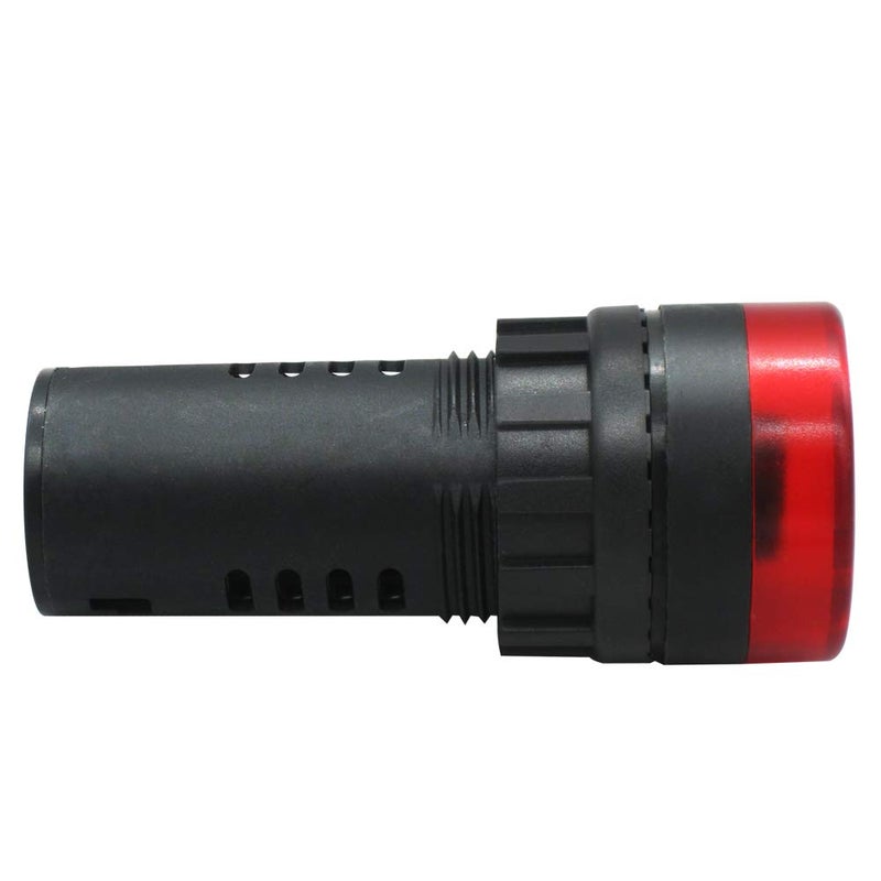mxuteuk 2 قطع 22 مم جرس إنذار فلاش LED أحمر إشارة ضوء مؤشر AC/DC 24V AD16-22SM-RR24V - Image 4