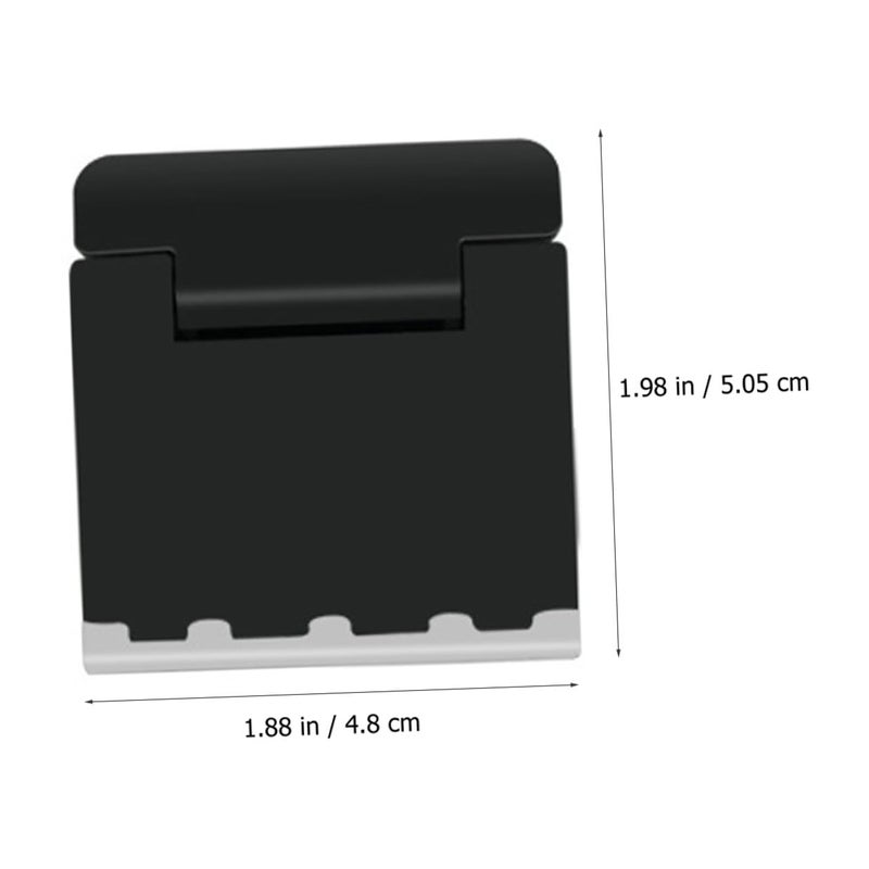 Foldable Laptop Stand Adjustable Height Portable Black 4 Pieces with Airflow Cooling - Image 3