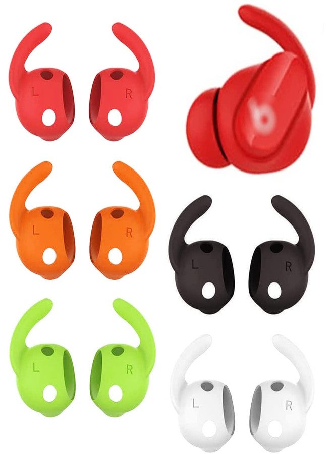 ALXCD Anti Slip Ear Hook Compatible with Beats Studio Buds, 5 Pairs Anti-Slip Anti Lost Earbuds Hook Sport Ear Hooks, Compatible with Beats Studio Buds, 5 Pairs 5 Colors - Image 1