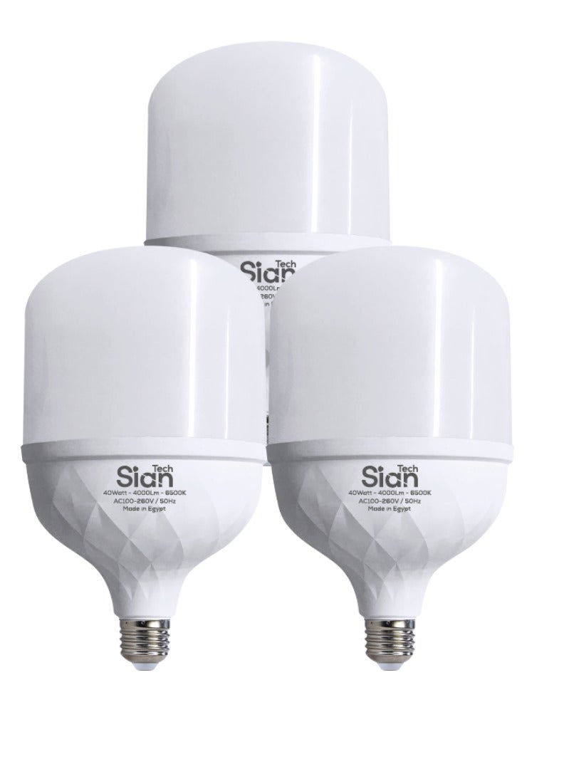 Sian Tech LED lamp 23w white  3pcs 6500K - 2300LM - 25000H 3years warrantee - Image 1