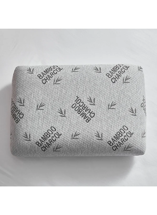 Home Box Relax Bamboo Charcoal Memory Foam Pillow 40 x 13 x 60 cm