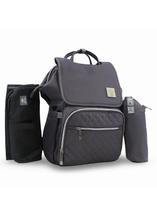 LeQueen Diamond 7th Edition Soft Waterproof Diaper Bag - Grey - Image 1