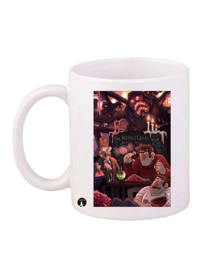 RKN Gravity Falls Printed Coffee Mug White/Red/Black - Image 1