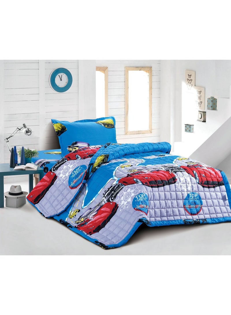 مينج لي طقم لحاف سرير مضغوط مكون من 3 قطع رسوم اطفال