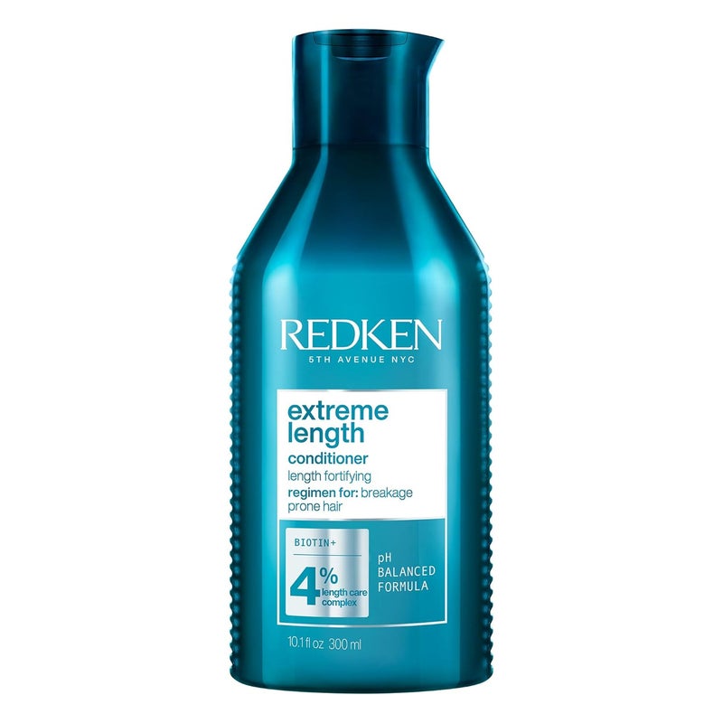 Redken Extreme Length Conditioner For Damaged Hair Fortifies Strengthens and Conditions Hair Infused With Biotin Castor Oil For Hair Growth 101 Fl Oz - Image 1