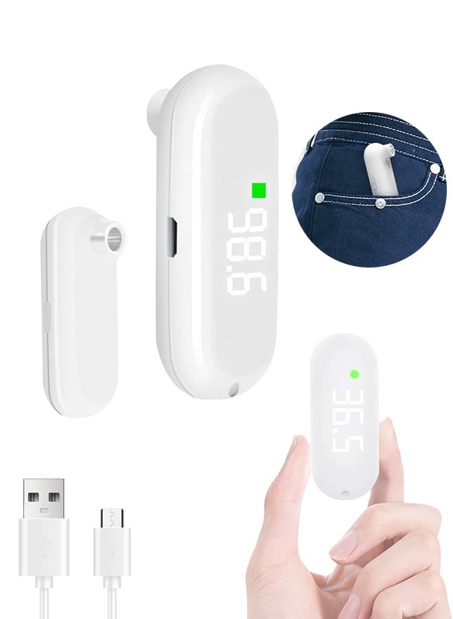 Unique Rechargeable Infrared Forehead Thermometer for Kids - Baby Thermometer for Infants - Portable Infrared Digital Thermometer - Digital Thermometer for Adults and Kids - Baby Essentials Must Haves for Newborn By (White) - Image 1