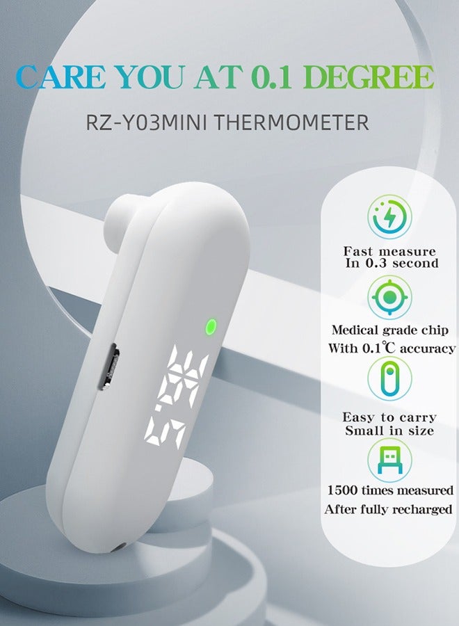Unique Rechargeable Infrared Forehead Thermometer for Kids - Baby Thermometer for Infants - Portable Infrared Digital Thermometer - Digital Thermometer for Adults and Kids - Baby Essentials Must Haves for Newborn By (White) - Image 4