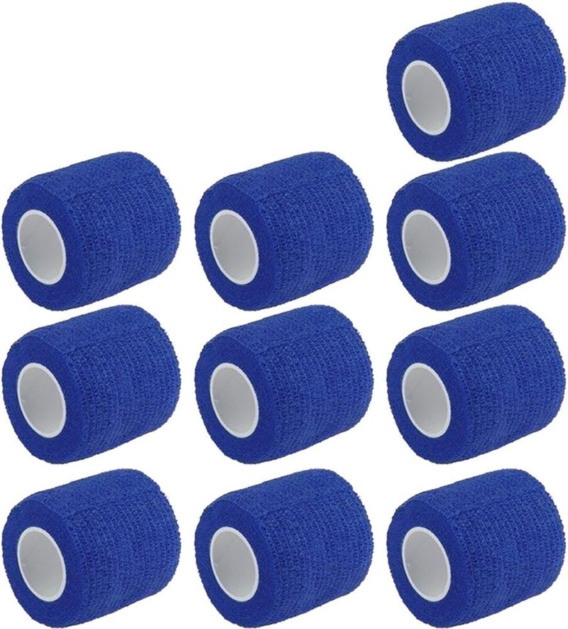 ESUPPORT 2 Inches X 5 Yards Self Adherent Cohesive Wrap Bandages Strong Elastic First Aid Tape for Wrist Ankle Pack of 10 - Image 1