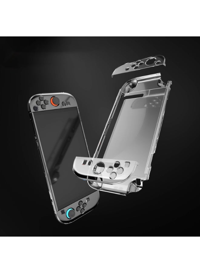 سام جراب واقٍ من الكريستال الشفاف متوافق مع Nintendo Switch 2 PC مادة مقاومة للصدمات والخدش مع وظيفة الحامل - Image 1