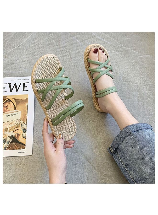 ZCM-HAPPY Women's Outer Slippers Summer Outdoor or Indoor Sandals  - Image 1