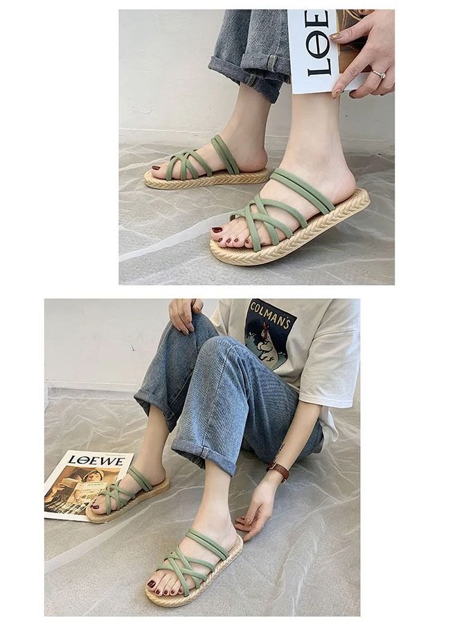 ZCM-HAPPY Women's Outer Slippers Summer Outdoor or Indoor Sandals  - Image 2