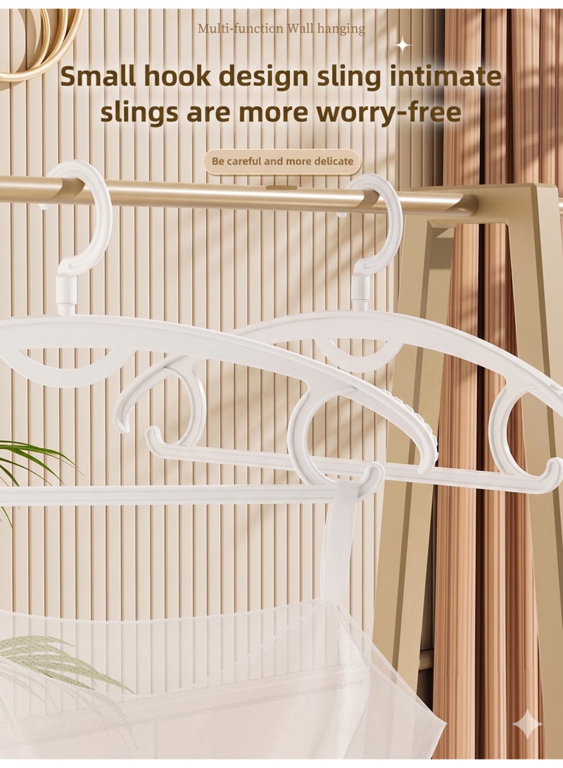 Concept home 30 / 50 / 100 Piece Plastic Cloth Hanger Set White - Image 4