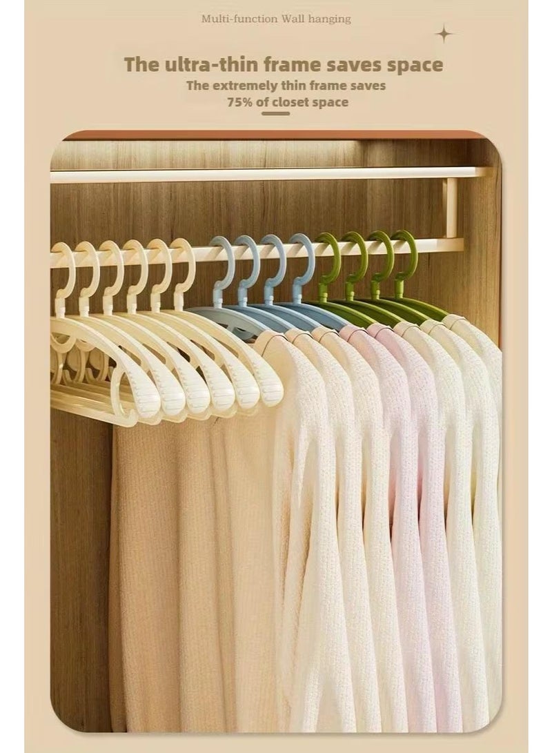 Concept home 30 / 50 / 100 Piece Plastic Cloth Hanger Set White - Image 5