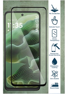 Generic Generic Glass Screen Protector For Motorola Moto G35 -Black  - Image 2