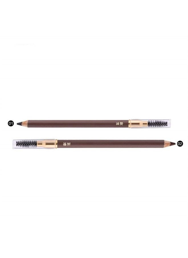 Bodermincer 1 pcs Makeup Eyebrow Enhancer 12H Long Lasting Sweat &Waterproof Eyebrow Pencil Pen Dark Brown Eye Brow Pencil 5 Colors to Choose (2# Dark Brown)  - Image 2