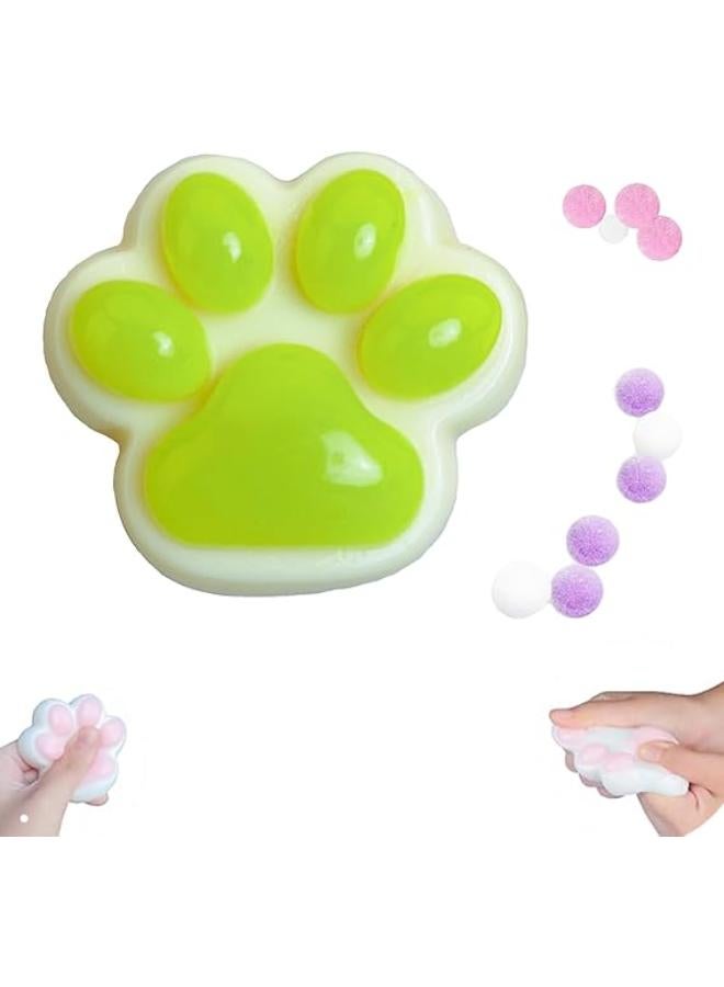 Taba Squishy Cat Paw Squeeze Toys CuteSquishies,Cat Paw Squishy Fidget Toys for Anxiety&Relaxation Novelty Things Suitable for Adults Kids (Type-E)