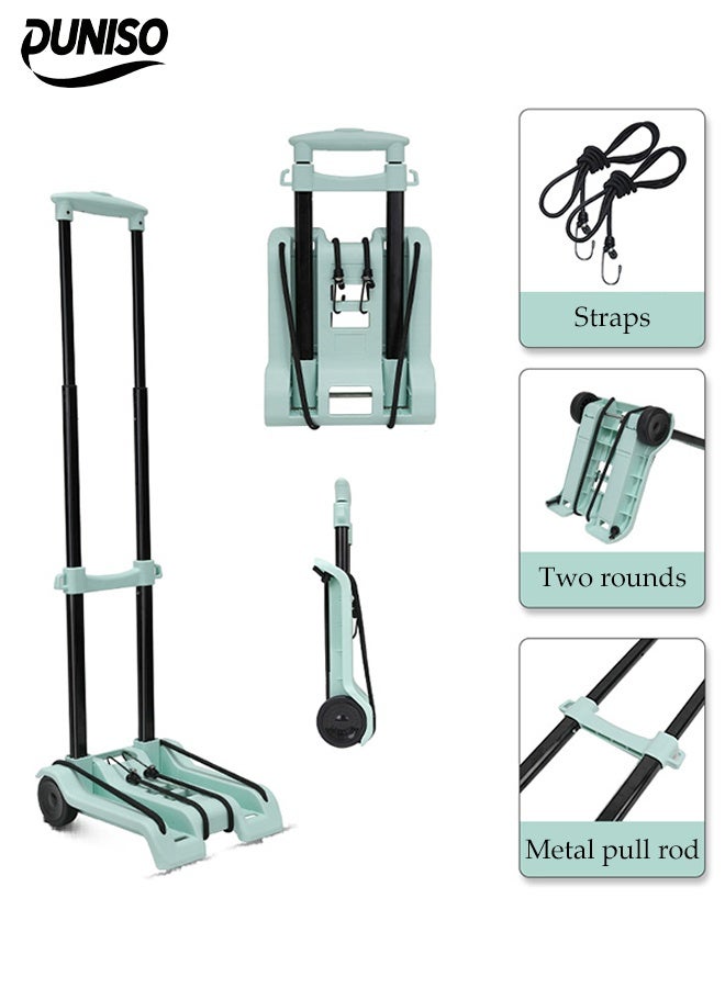 DUNISO Folding Hand Truck,Moving Platform Cart with Wheels，with Telescoping Handle，Strong Load Bearing Capacity, Sturdy and Durable，for Shopping, Moving,and Travel  - Image 1