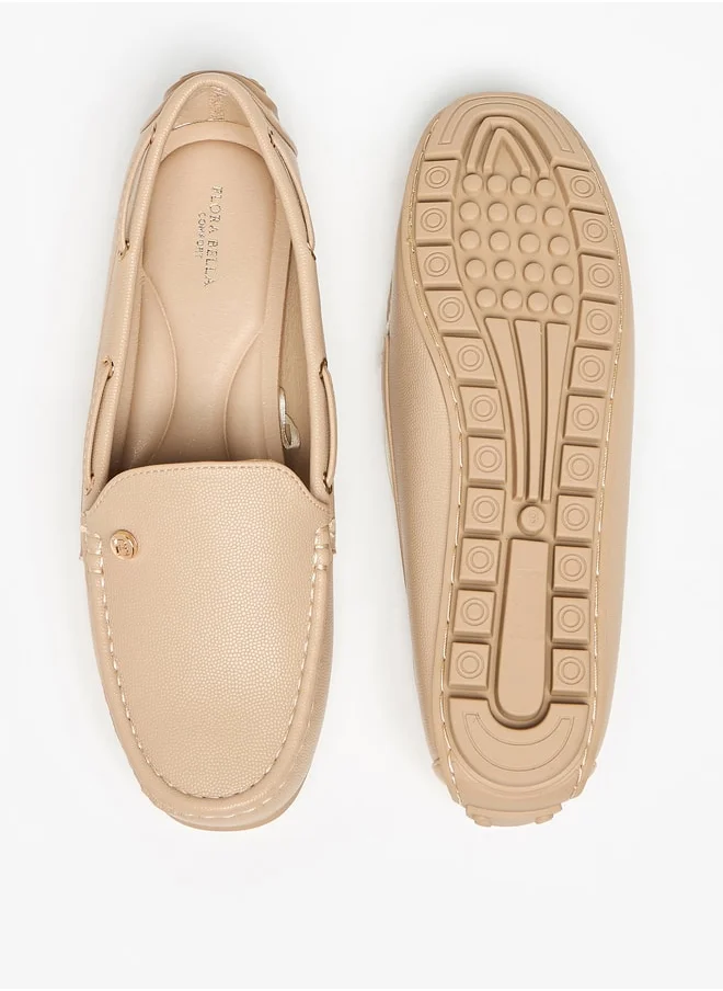 Flora Bella By Shoexpress Solid Slip-On Loafers