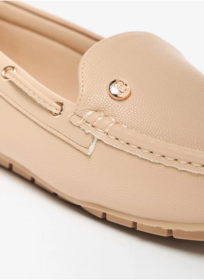 Flora Bella By Shoexpress Solid Slip-On Loafers