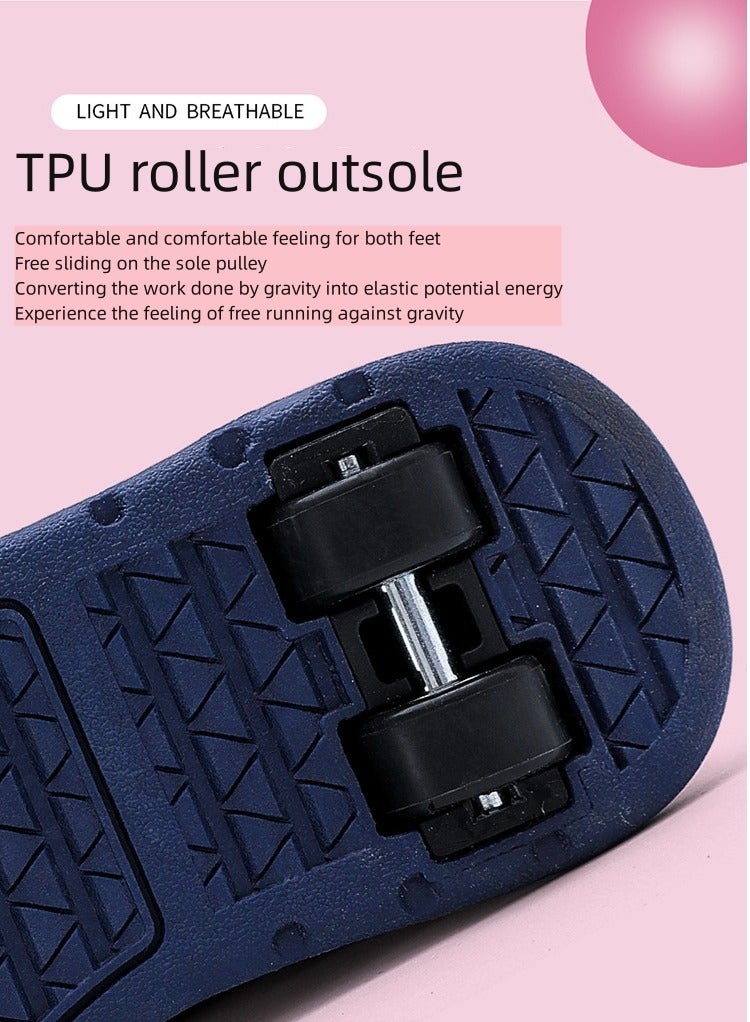 JAKTK boys and girls double wheel flying shoes with wheels - Image 2