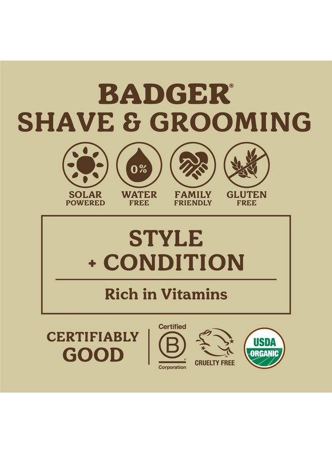 Badger - Mustache Wax, Medium Hold, Natural Mustache Wax, Certified Organic, Styling Facial Hair Wax, Moustache Wax, 0.75 oz - Image 4