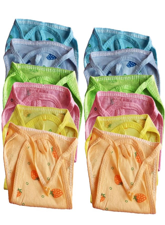 MammaChamp Mamma Champ Baby Cotton Nappies/Printed Hosiery Cloth Diapers (Multicolour Pack of 12) - Image 1