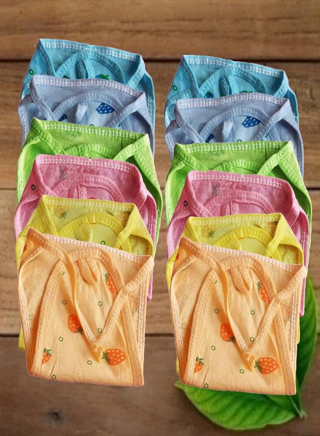 MammaChamp Mamma Champ Baby Cotton Nappies/Printed Hosiery Cloth Diapers (Multicolour Pack of 12) - Image 2