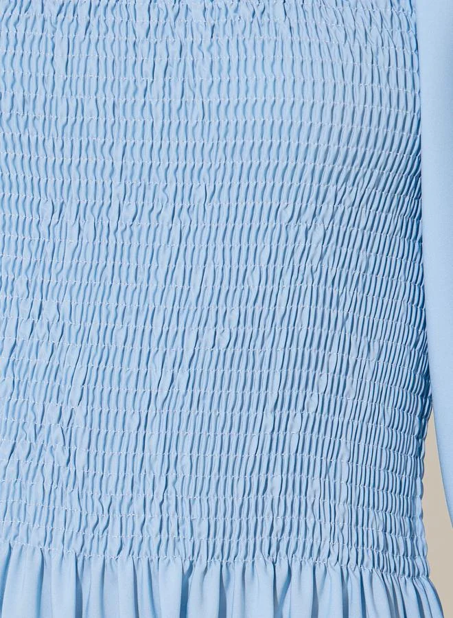 Take Two Smocked Bodice Midi Dress