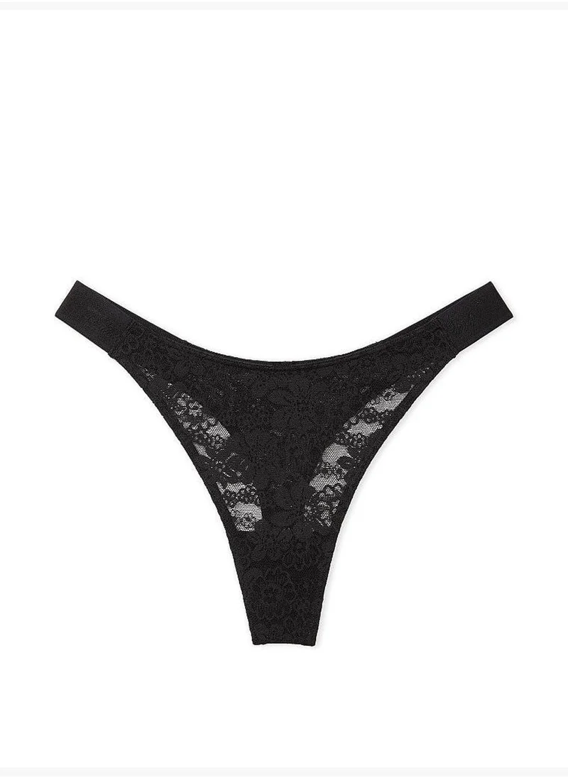 PINK Wink Logo High-Leg Thong Panty