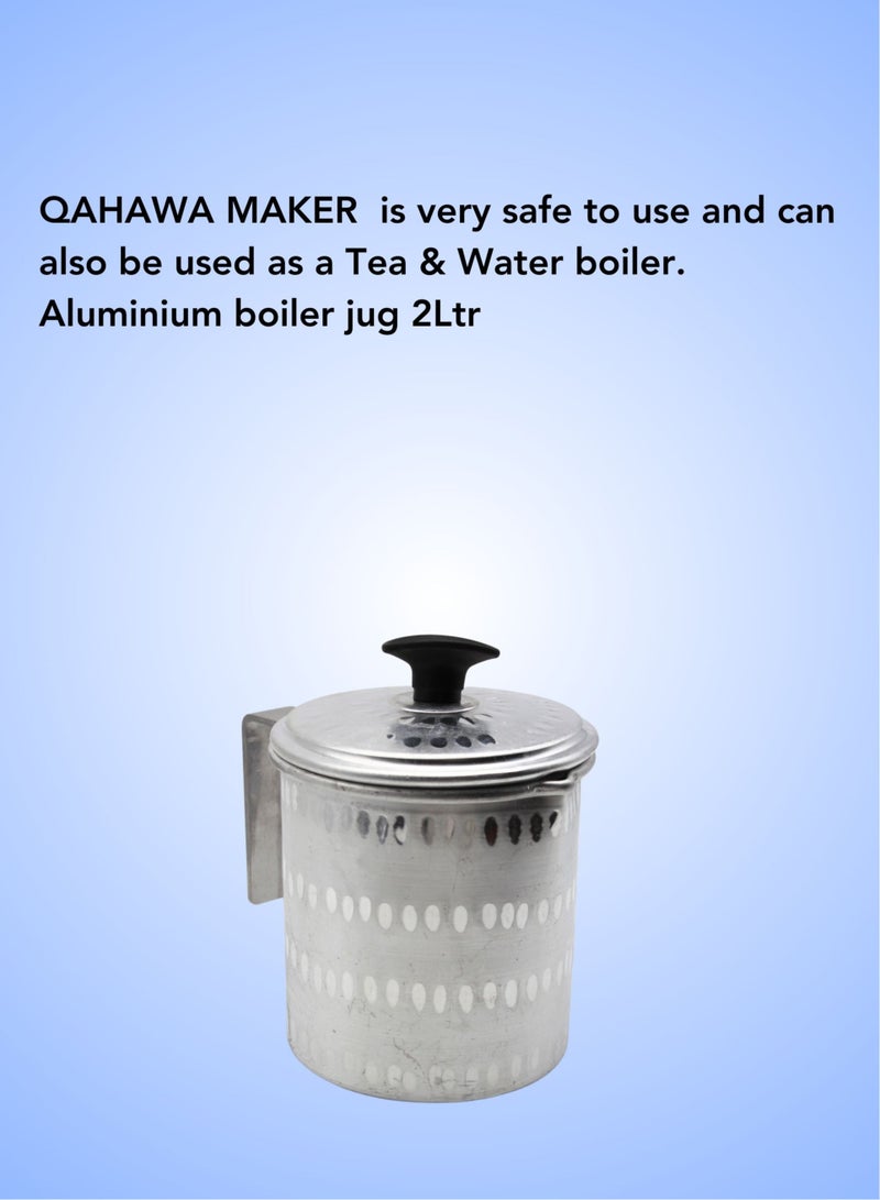 بيكي إبريق قهوة عربي ، شاي كرك ألمنيوم شاي ، غلاية قهوة عربية 2 لتر - Image 2