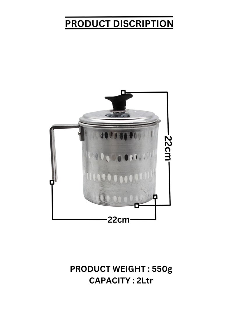 بيكي إبريق قهوة عربي ، شاي كرك ألمنيوم شاي ، غلاية قهوة عربية 2 لتر - Image 5