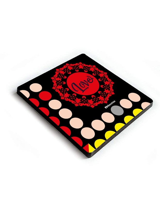 Kanchize Ludo Theme Coasters Printed (Set of 4) (9.5 * 9.5 cm) with Assorted Coloured dice and Buttons - Image 3