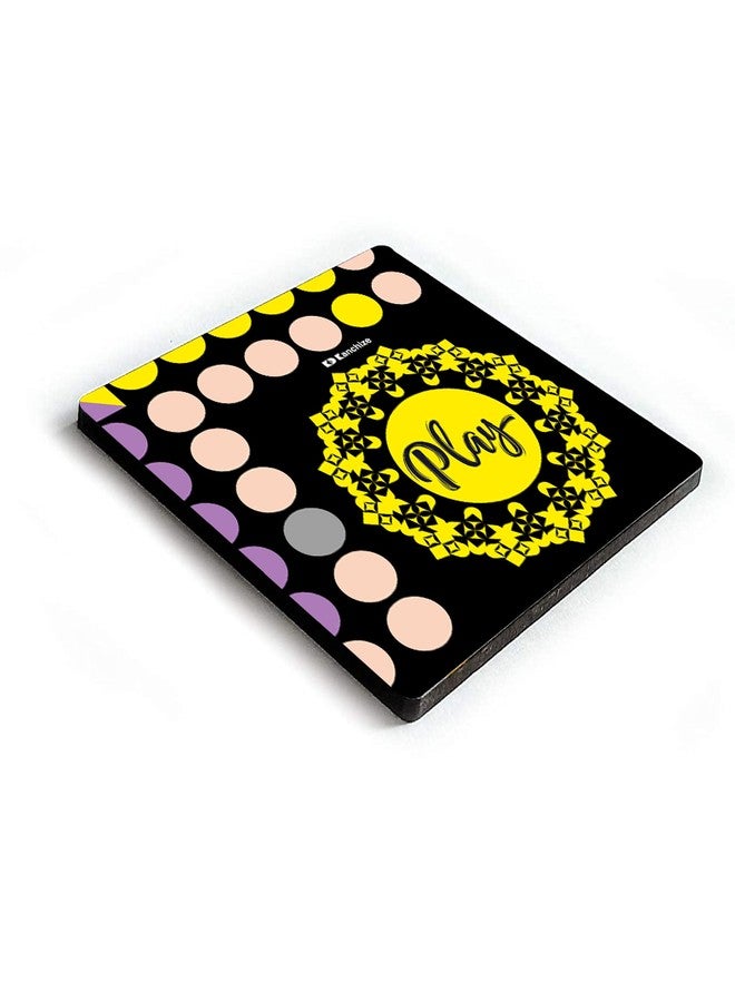 Kanchize Ludo Theme Coasters Printed (Set of 4) (9.5 * 9.5 cm) with Assorted Coloured dice and Buttons - Image 5
